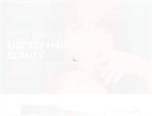 Tablet Screenshot of libertyhairandbeauty.net